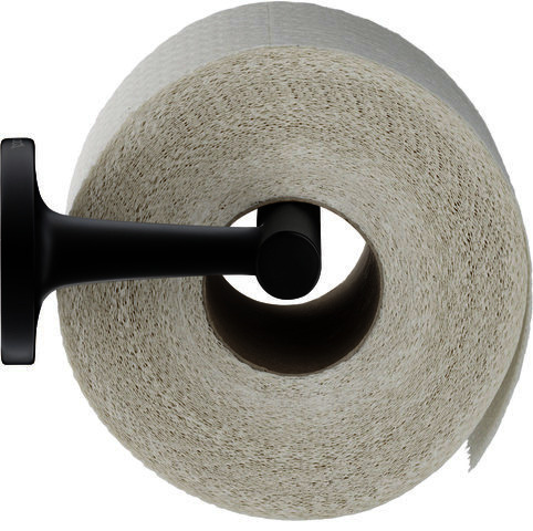 DU Starck T Papierrollenhalter, Schwarz Matt, 152x76x50