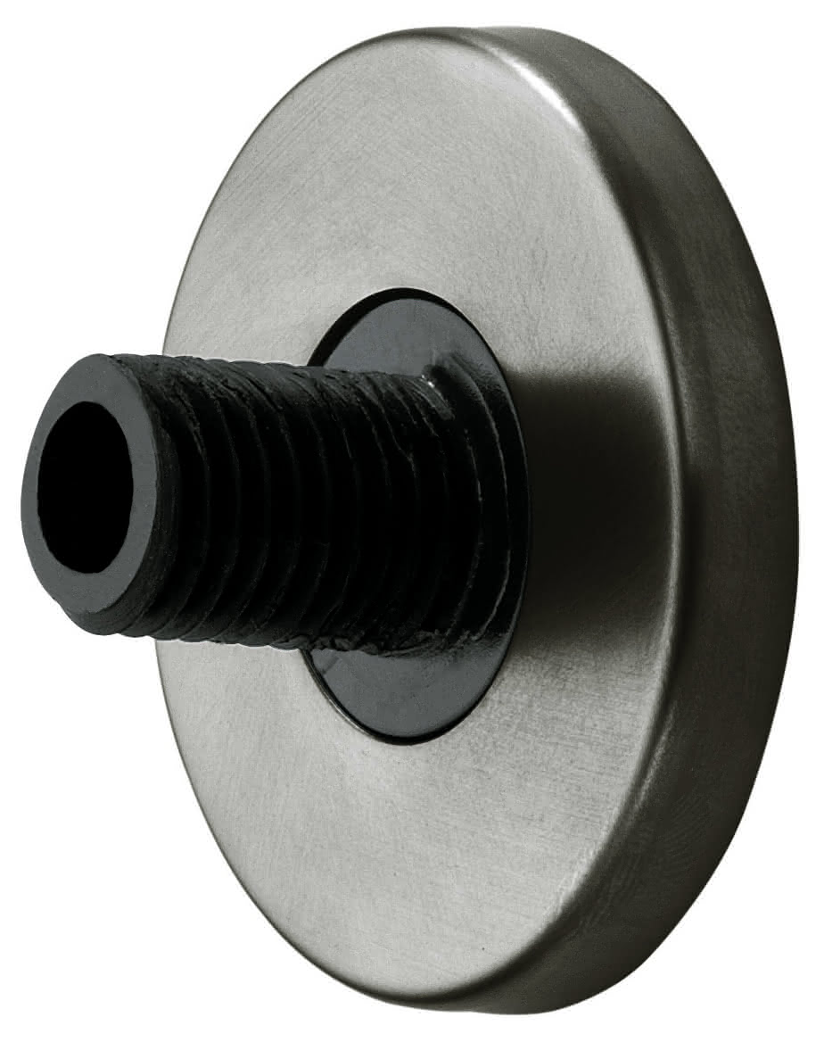 KEUCO Wandbefestigung Plan 14935, mit Blende, silber-eloxiert/schwarzgrau