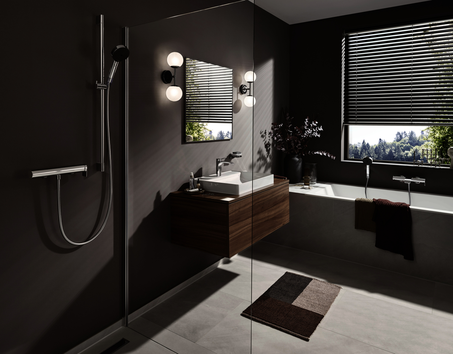 Hansgrohe Wannenmischer Aufputz Vivenis chrom