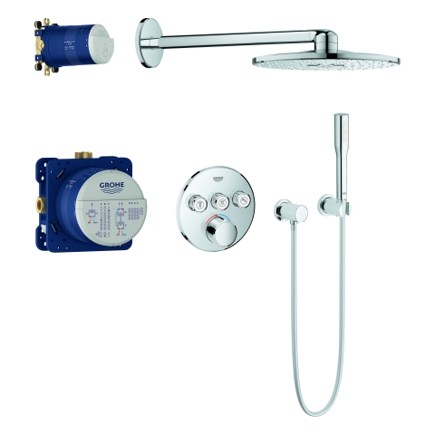 GROHE UP-Duschsystem SmartControl Mischer 34709 rund mit 3 ASV chrom