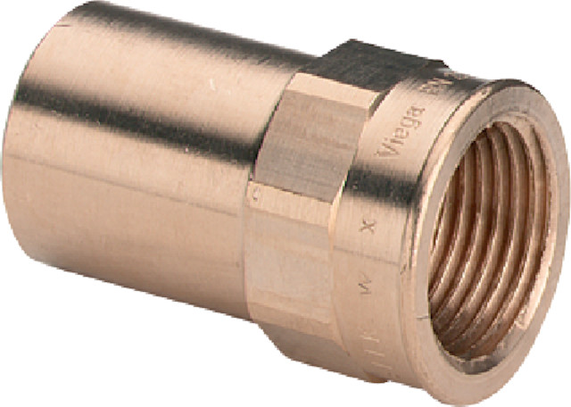 Viega Einsteckstück Sanpress 2212.1 in 15mm x Rp1/2 Siliziumbronze