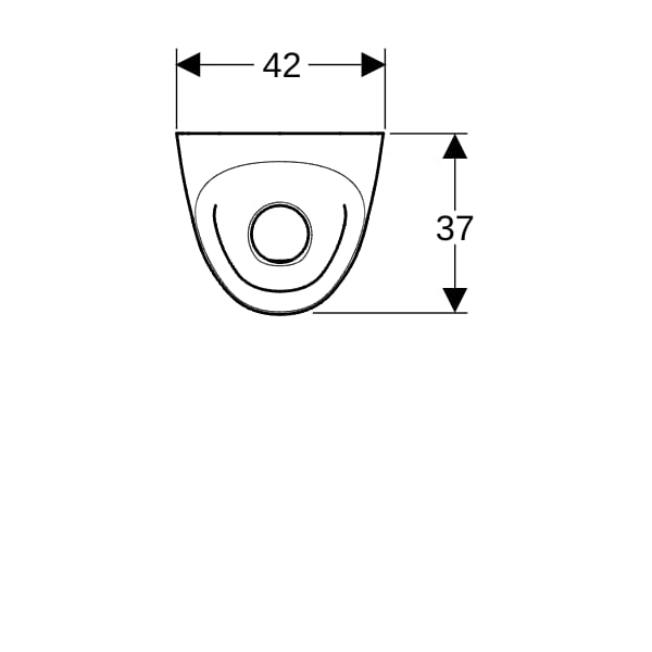 Geberit Tamina Urinal, wasserlos weiß