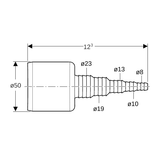 Geberit Adapter für Schlauchanschluss f. Geräte