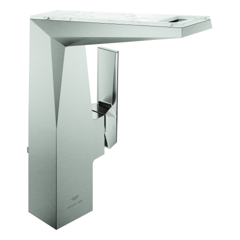 GROHE EH-WT-Batt. Allure Bril. PC 24408 L-Size Griff WA-Caesarstone supersteel