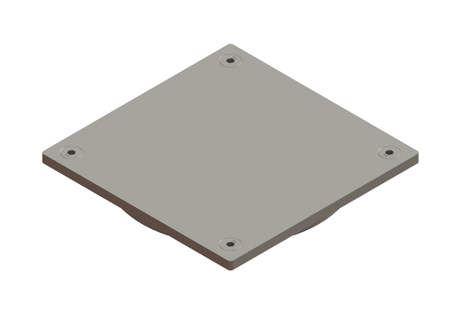KESSEL-Rost blickdicht, V2A, 150x150 mm, L 15