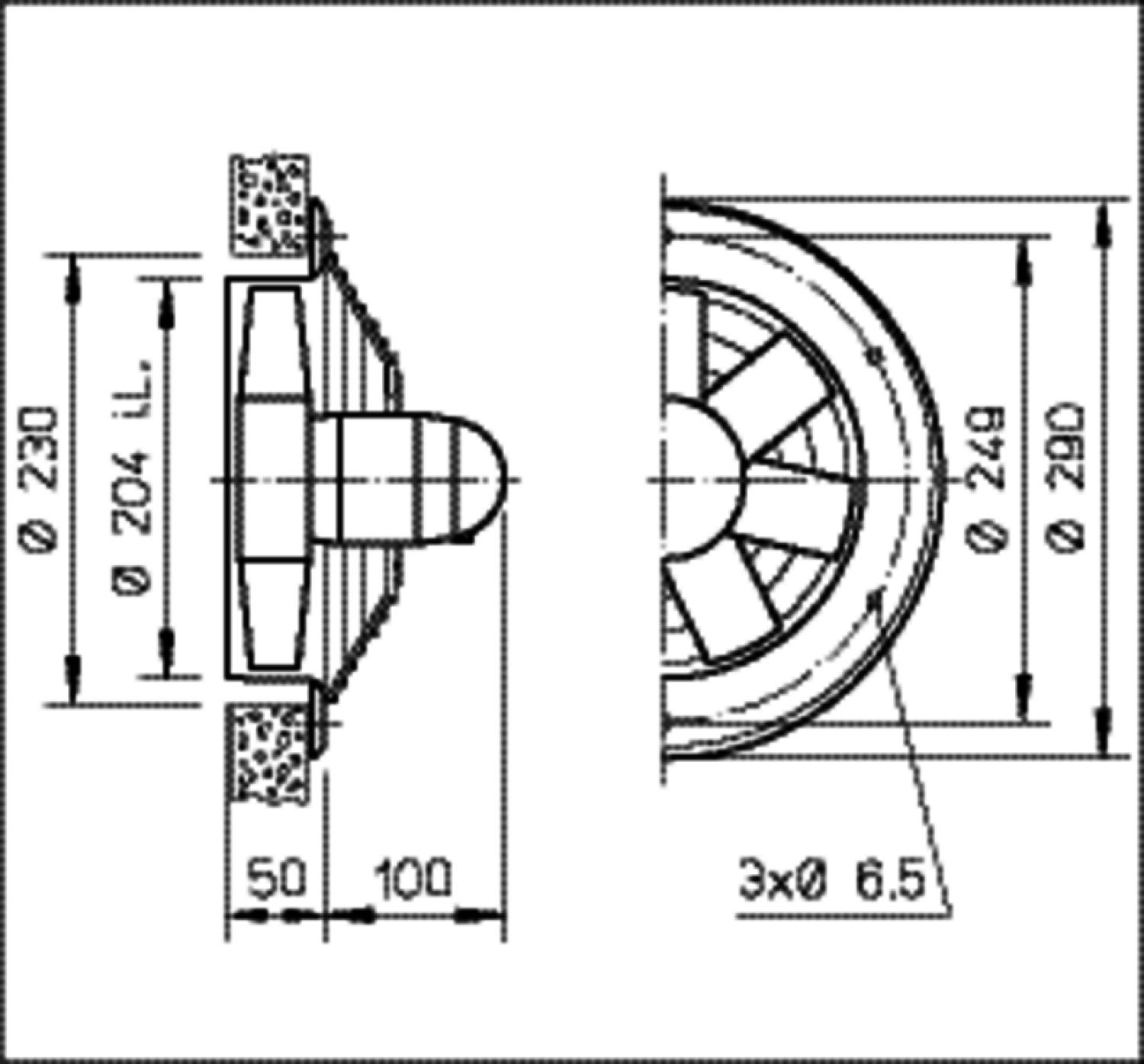 Helios HWW 200/4 Axialventilator 1-PH, mit Gitter