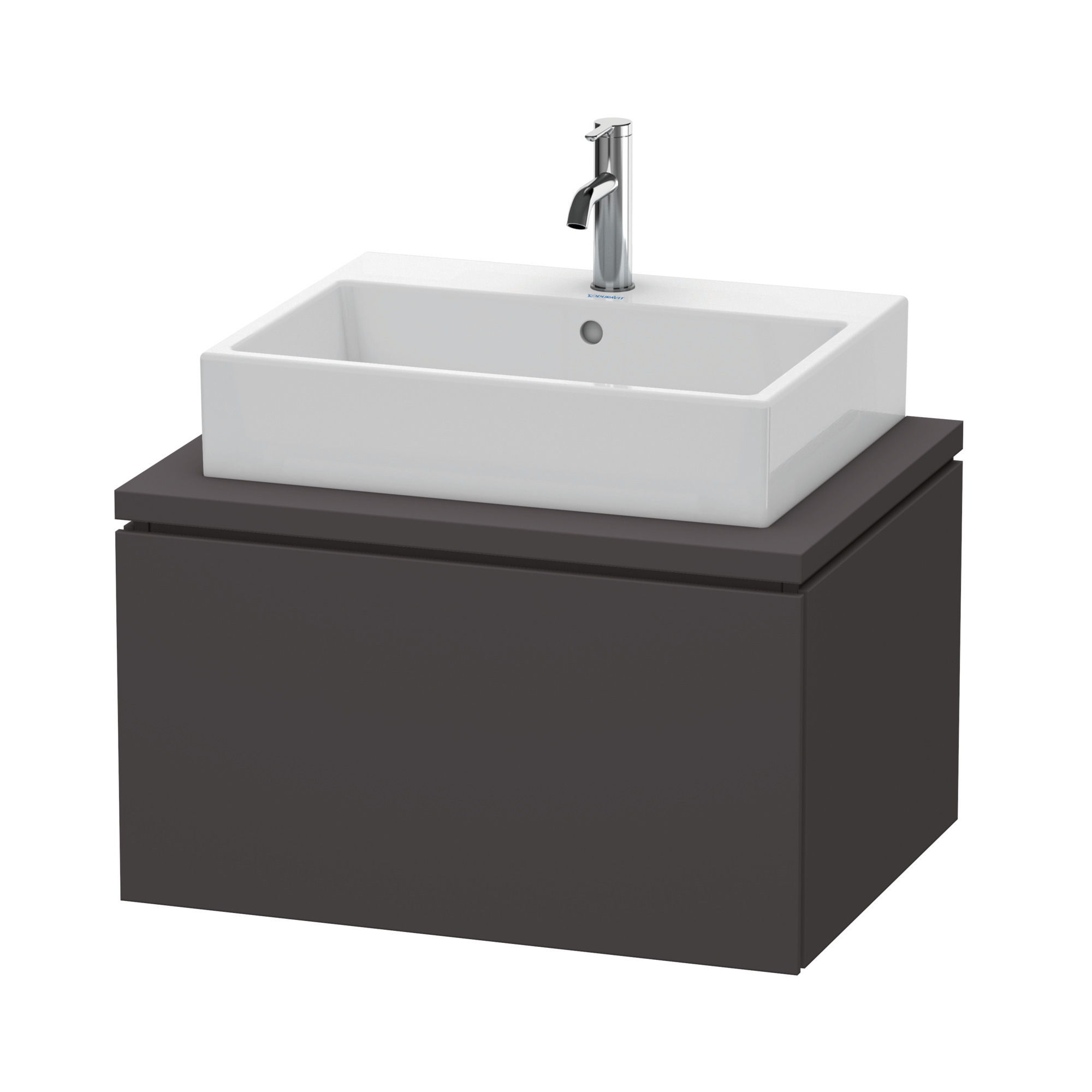 Duravit WTU für Konsole L-Cube 400x720x547mm 1 Auszug, Graphit Supermatt