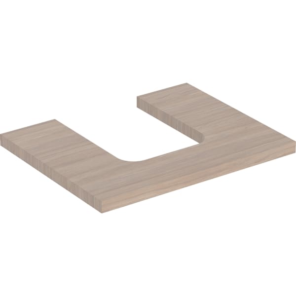 Geberit ONE WT-Pl. Aus mi. f. AWT Schalenform 60x3x47cm, Eiche