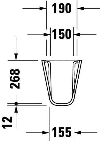 DU Halbsäule D-Code für 231065/231060/231055/034812, weiß