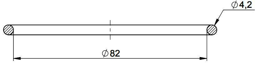 MHG O-Ring Dichtung Deckel DN 100 für Abgasleitung AWT