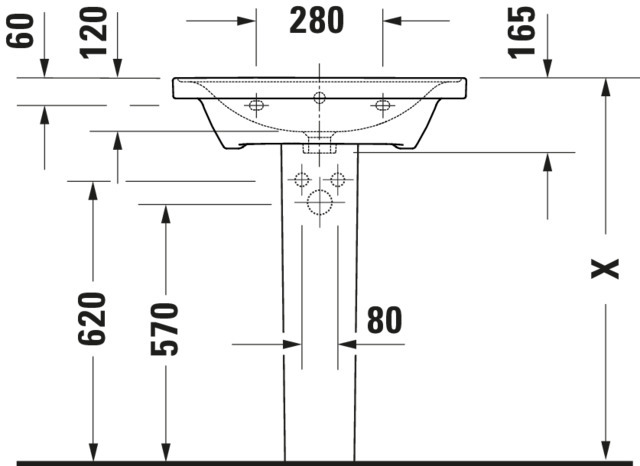 DU Möbel-WT D-Neo, 650mm, weiß mit ÜL, mit HLB, 1 HL