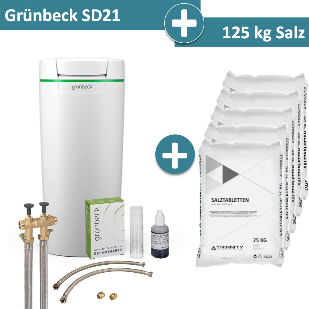 Grünbeck Enthärtungsanlage softliQ:SD21 mit 125 kg Salz