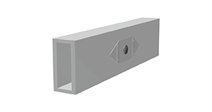 Schienenverbinder für Montageschiene 60 x 37,1 mm (2 Stück)