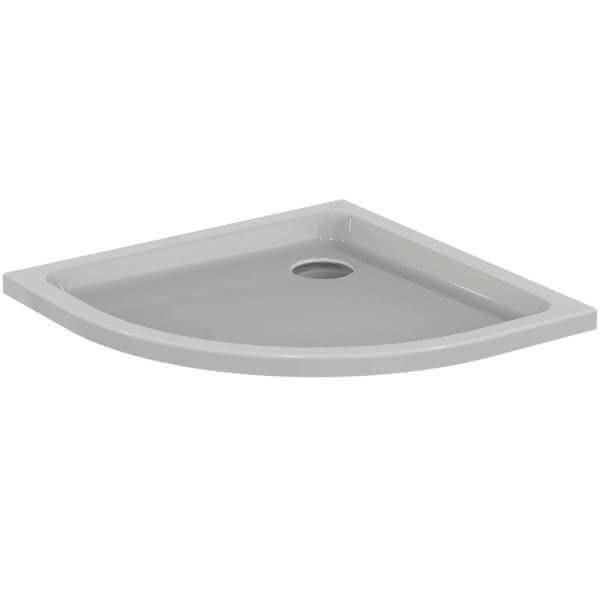 Ideal Standard Viertelkreis-Brausewanne Hotline Neu, 900x900x80mm, Weiß