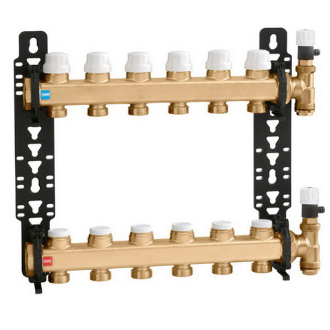 CA Fußbodenheizungsverteiler 1", 9 Heizkreise