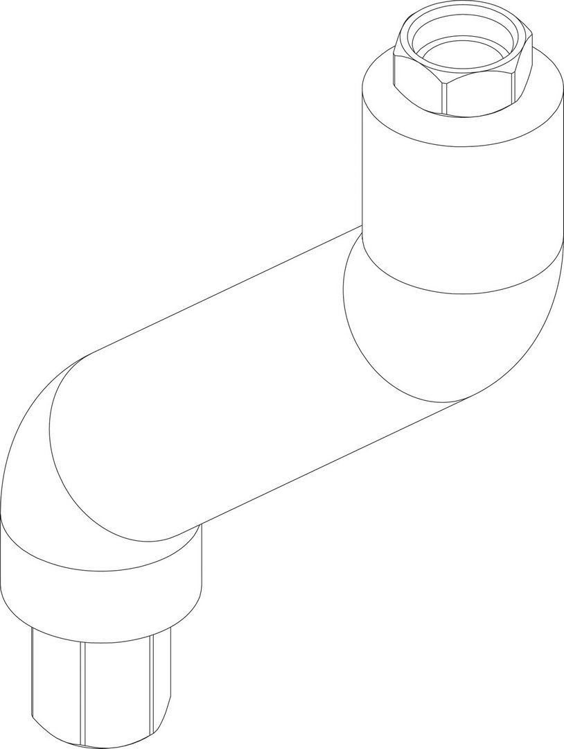 BOSCH Ersatzteil TTNR: 8738804086 Anschlussbogen BSS6 G3/4 kpl everp