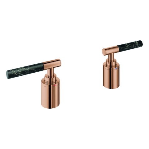 GROHE Hebelgriffe Atrio Private C. 48465 Vanilla Noir Caesarstone warm sunset