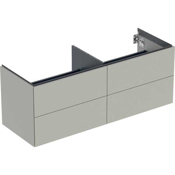 Geberit ONE Unterschrank für WT/-Platte 4 Schubl., 133,2x50,4x47cm, greige matt