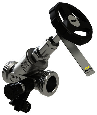 KEMPER NIRO Freistrom-Absperrventil Edelstahl, m.Entl., AG DN50