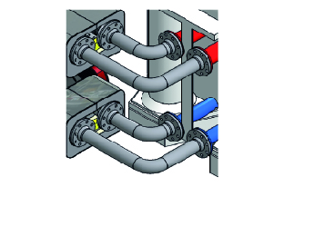Remeha Bogenset mit Isolierung für Hydraulik-Set Gas 620