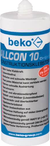Konstruktionskleber Allcon 10 ® beige EN 204:D4 150 ml BEKO Konstruktionskleber Allcon 10 ® beige EN 204:D4 150 ml BEKO