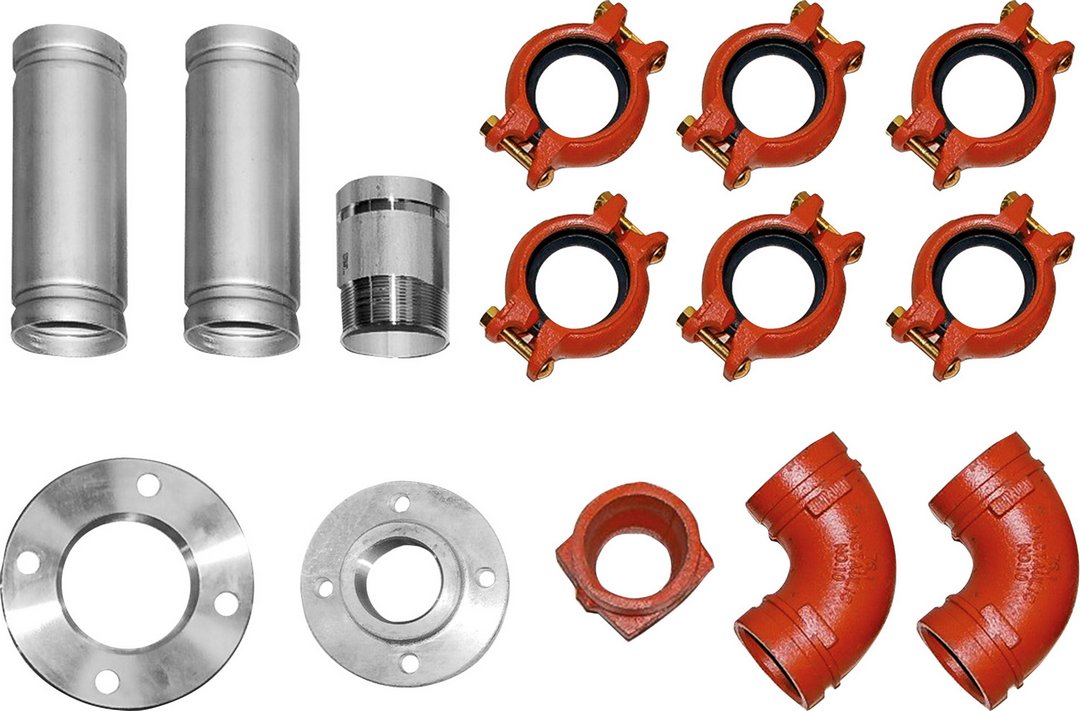 BOSCH Zub. Solewärmepumpen Anschl.-Set 3 Vor-/Rücklauf Sole seitlich für T540-2