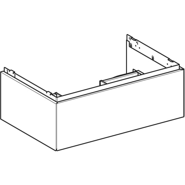 Geberit ONE Unterschrank für WT/-Platte 1 Schubl., 74x26,6x47cm, greige matt