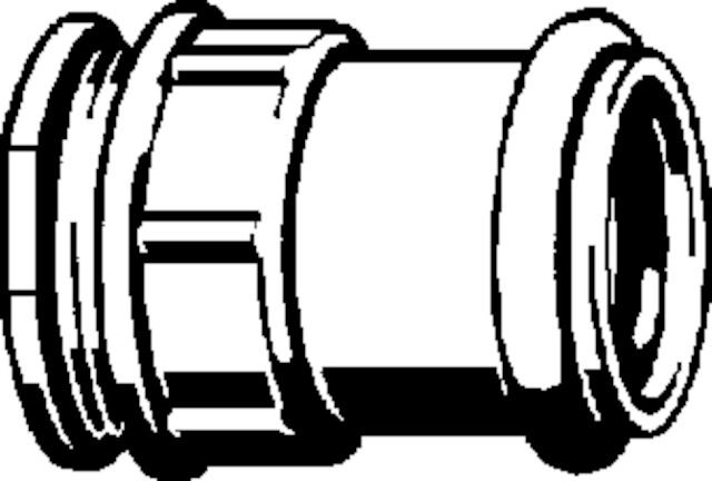 Viega Anschlussstück 4997 in 50mm Kunststoff grau
