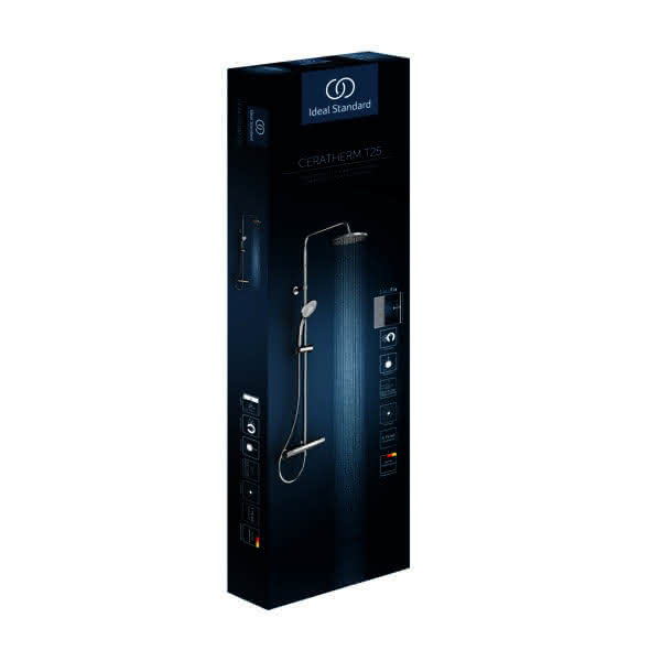 IS Duschsystem Ceratherm T25 mit Brausethermostat Chrom