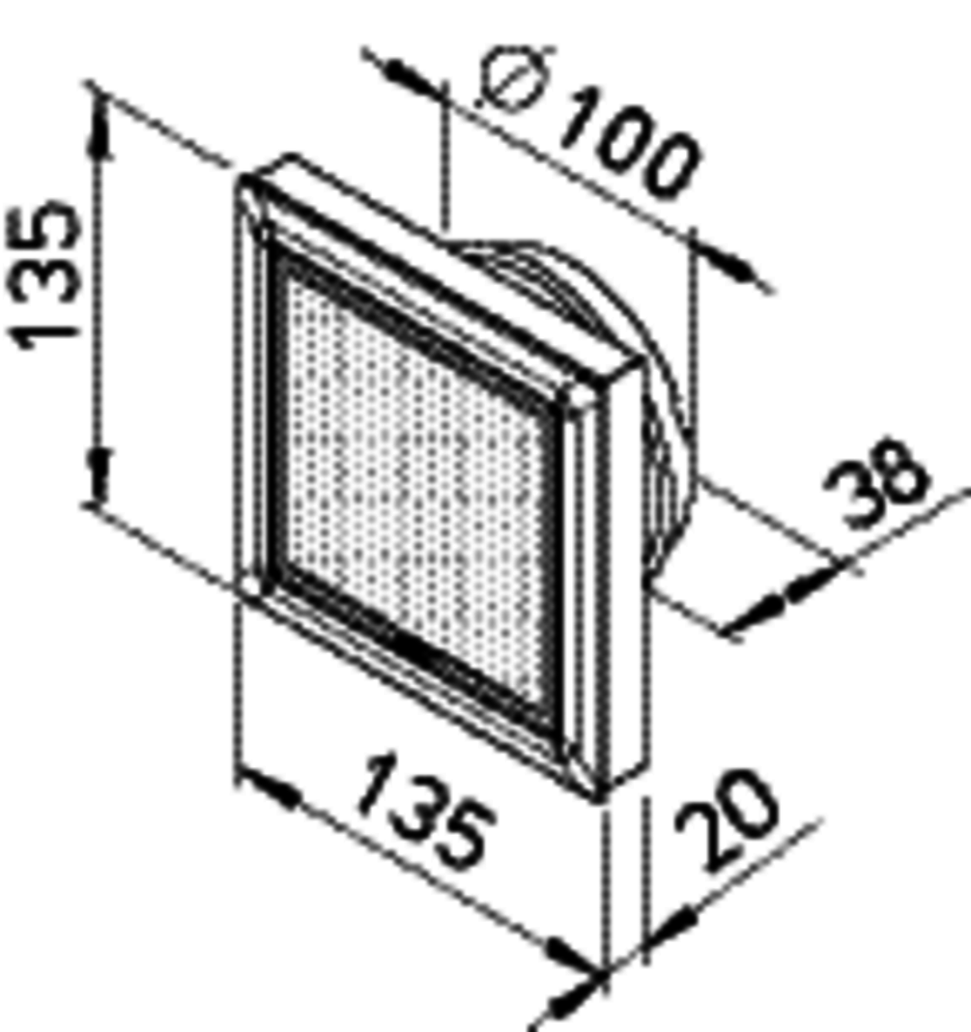 Helios DLVZ 100 Design-Lüftungsventil Zuluftbetrieb DN 100, einstellbar