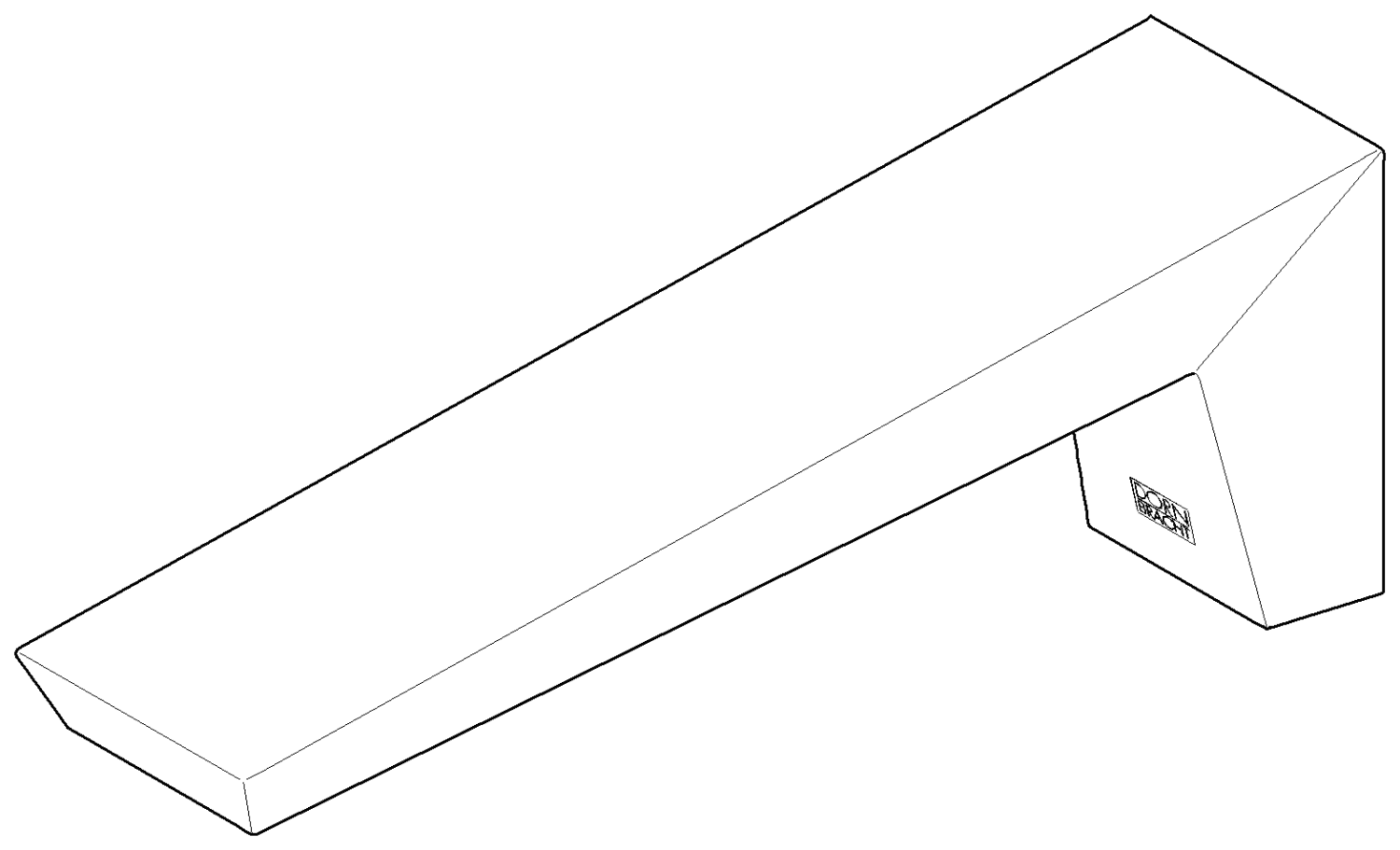 DO Auslauf ERSATZTEILE 09197300210 46,4 x 82 x 229,2 mm Chrom