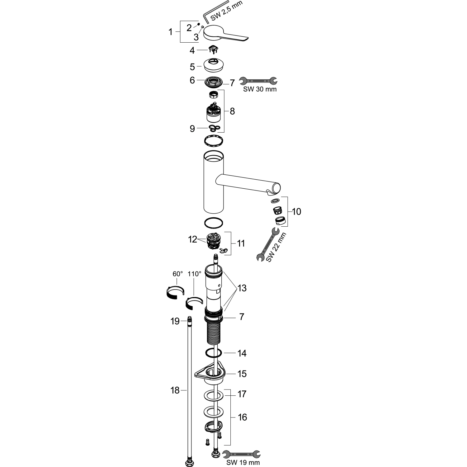 Hansgrohe Spültischmischer 150 Zesis M33 Eco 1jet chrom