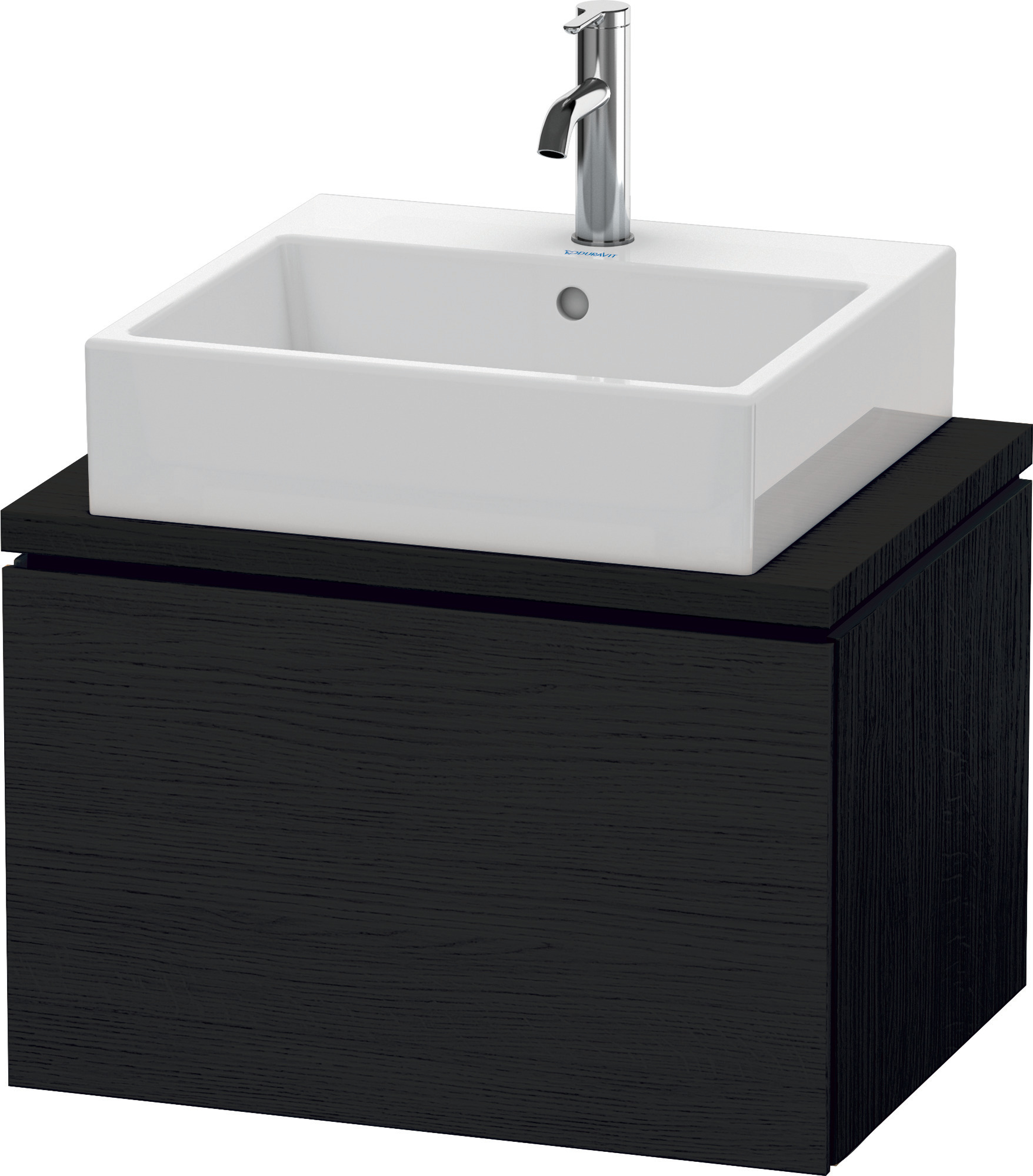 Duravit WTU f.Console Comp.L-Cube 400x620x477 1 Auszug, Eiche Schwarz