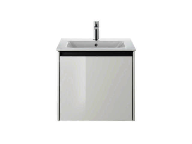 DU Möbelwaschtisch 630mm ME by Starck Weiss Seidenmatt, m.ÜL, m.HLB, 1 HL