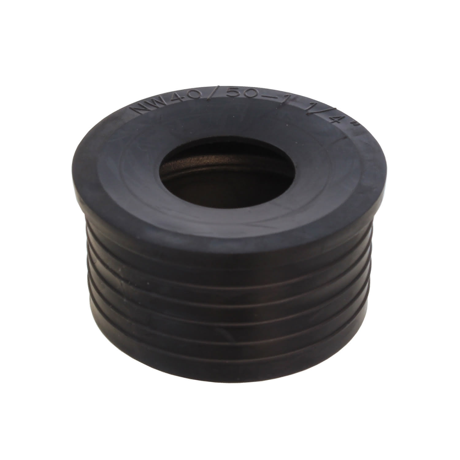 KÖRO HT Nippel DN40-50 / 1 1/4" Schwarz TPE, klein, 47 mm