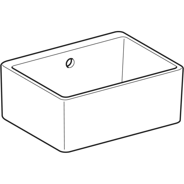 Geberit Publica Mehrzweckbecken mit Überlauf 50x20x39cm, weiß