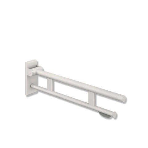 HEWI Stützklappgriff Duo (A), PRH, L:850mm, plvb weiß tiefmatt