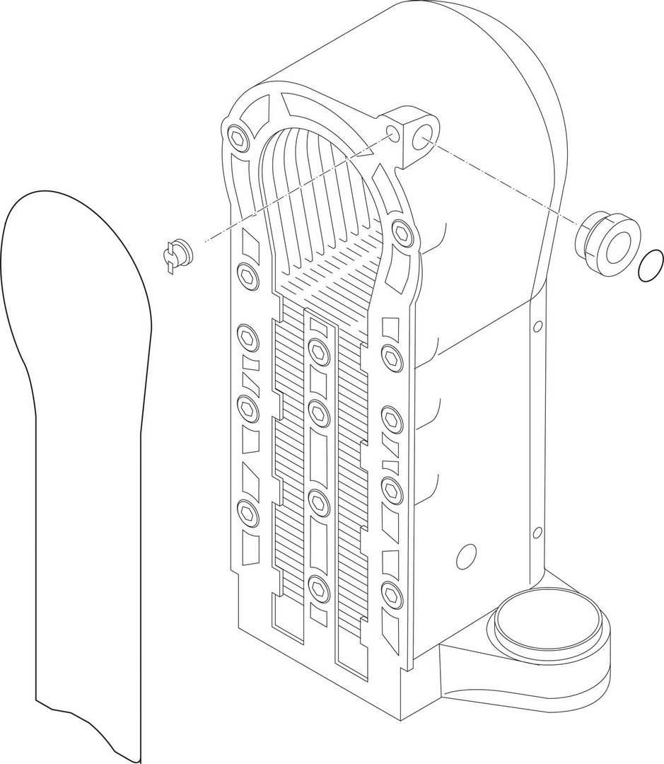 BOSCH Ersatzteil TTNR: 87154069400 Wärmetauscher BOSCH Ersatzteil TTNR: 87154069400 Wärmetauscher