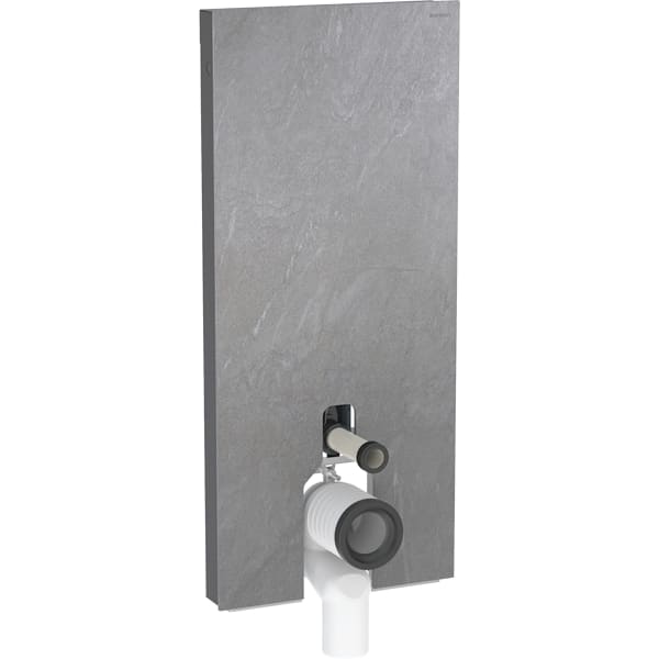 Geberit Monolith Plus Sanitärmodul f. SWC 114cm Steinzeug Schieferop., alu.schwchr