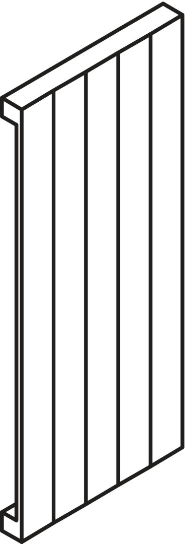 Kermi Heizwand HVN Typ10 BH800x43x350mm QN291, RAL9016, 6 bar, ANB12