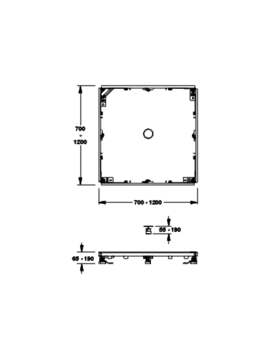 Montagerahmen SF Universal 120/120