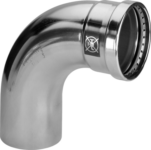 Viega Bogen 90 Grad mit SC Prestabo 1116.1XL in 76,1mm Stahl verzinkt