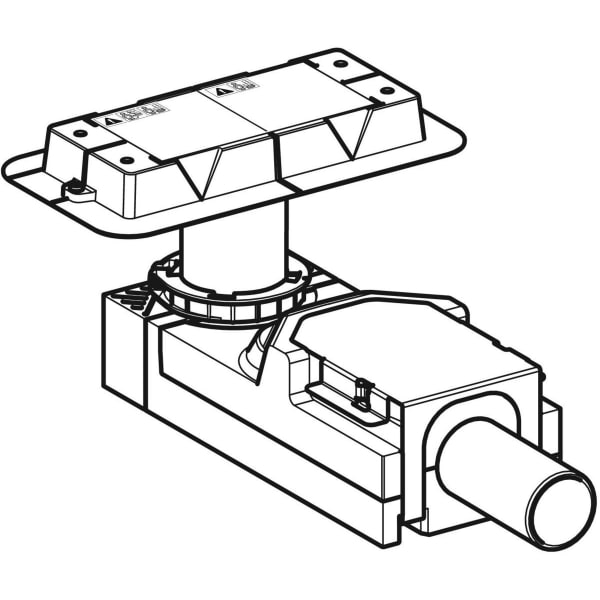 Geberit Rohbauset, zu Duschrinne CleanLine, d40 H65