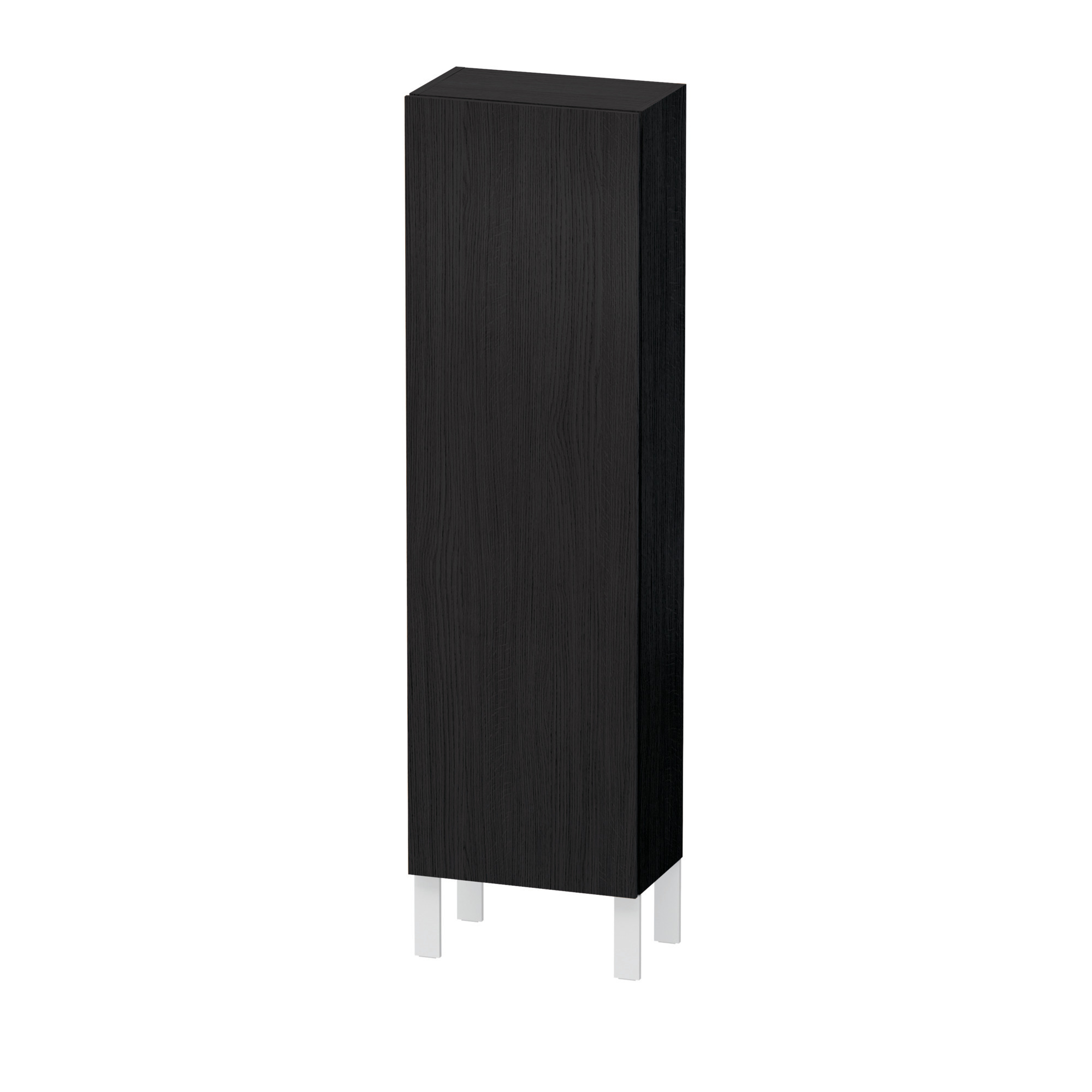 Duravit Halbhochschrank L-Cube 243x400x1320mm 1 Tür, TA re., Eiche Schwarz