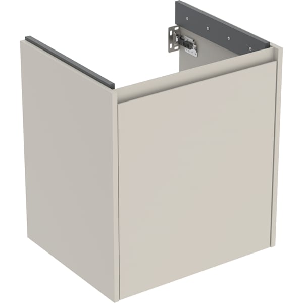 Geberit Renova Plan US für WT, mit 1 Tür 54,6x60,6x44,6cm, sandgrau/l. seidenmatt