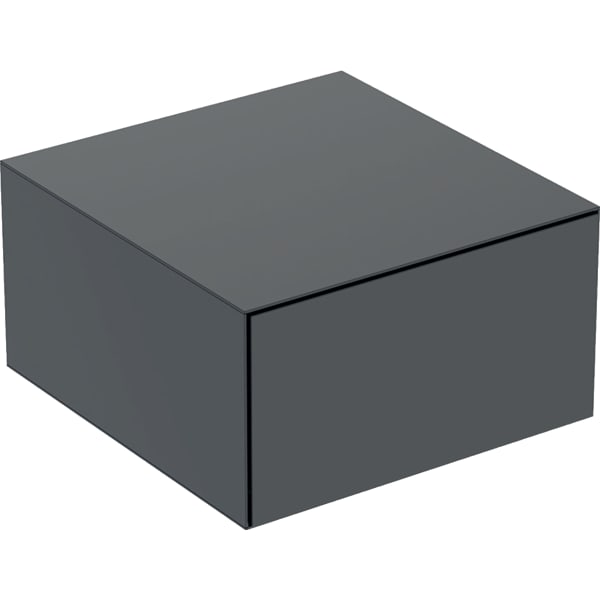 Geberit ONE Seitenschrank mit 1 Schubl. 45x24,5x47cm, schwarz matt