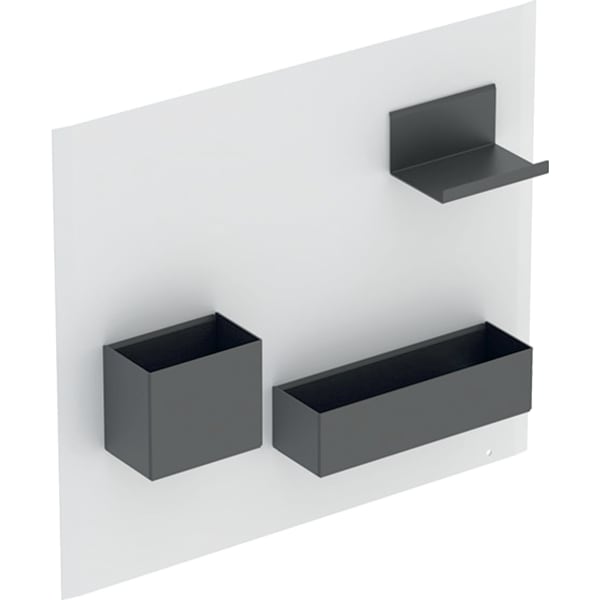 Geberit Magnettafel mit Stauboxen weiß
