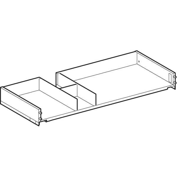 Geberit Schublade für Xeno2 US mit Ausschnitt li, Breite WT 90 cm Geberit Schublade für Xeno2 US mit Ausschnitt li, Breite WT 90 cm