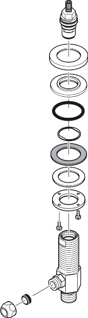 Hansgrohe Absperrventil 3-L.Waschtischarmatur chrom