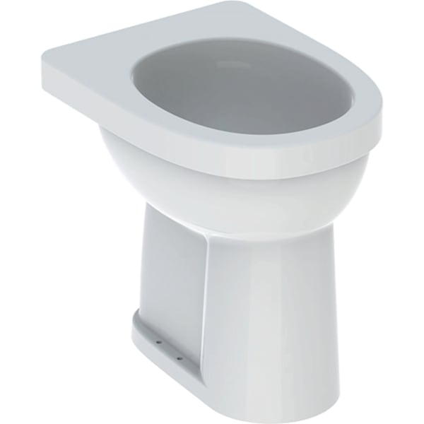 Geberit Renova Comfort Stand-WC Flachspüler erhöht barrierefrei, Abg. vertikal, weiß